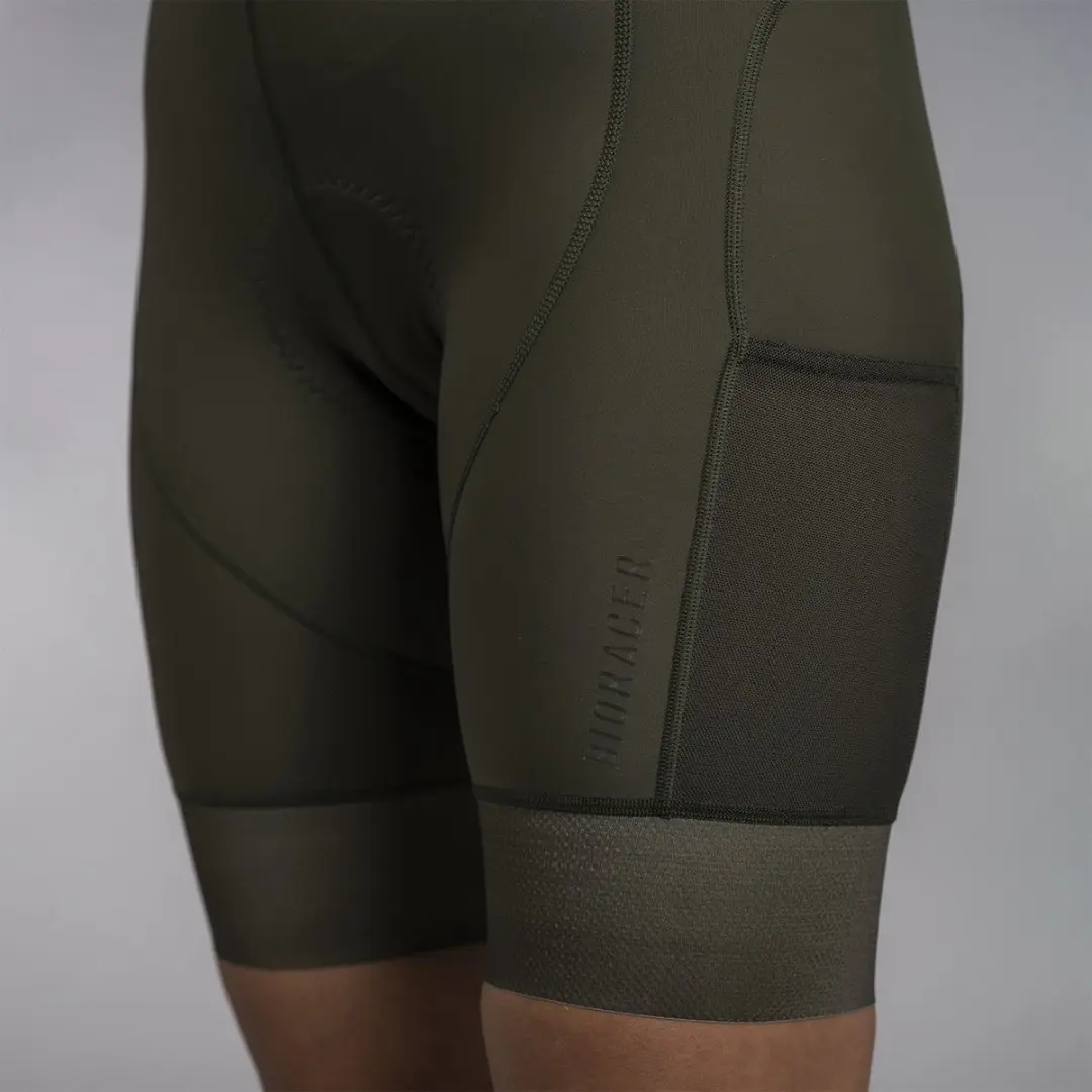 Bioracer Icon Gravel Fietsbroek Dames Olijf XS