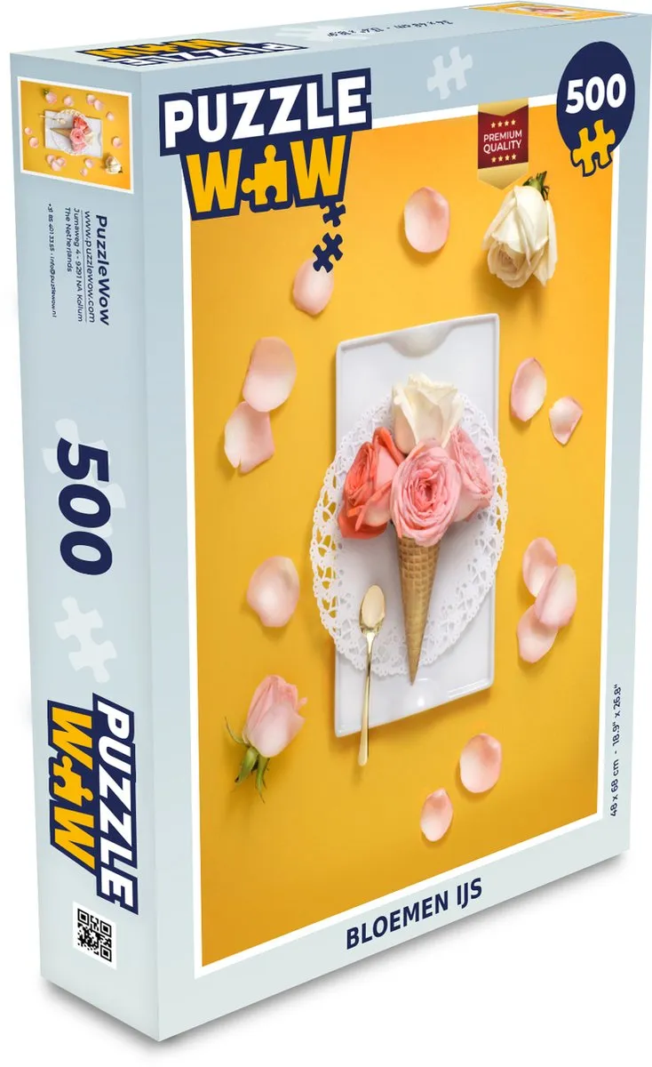 PuzzleWow Bloemen IJs Legpuzzel 500 Stuks - Multicolor