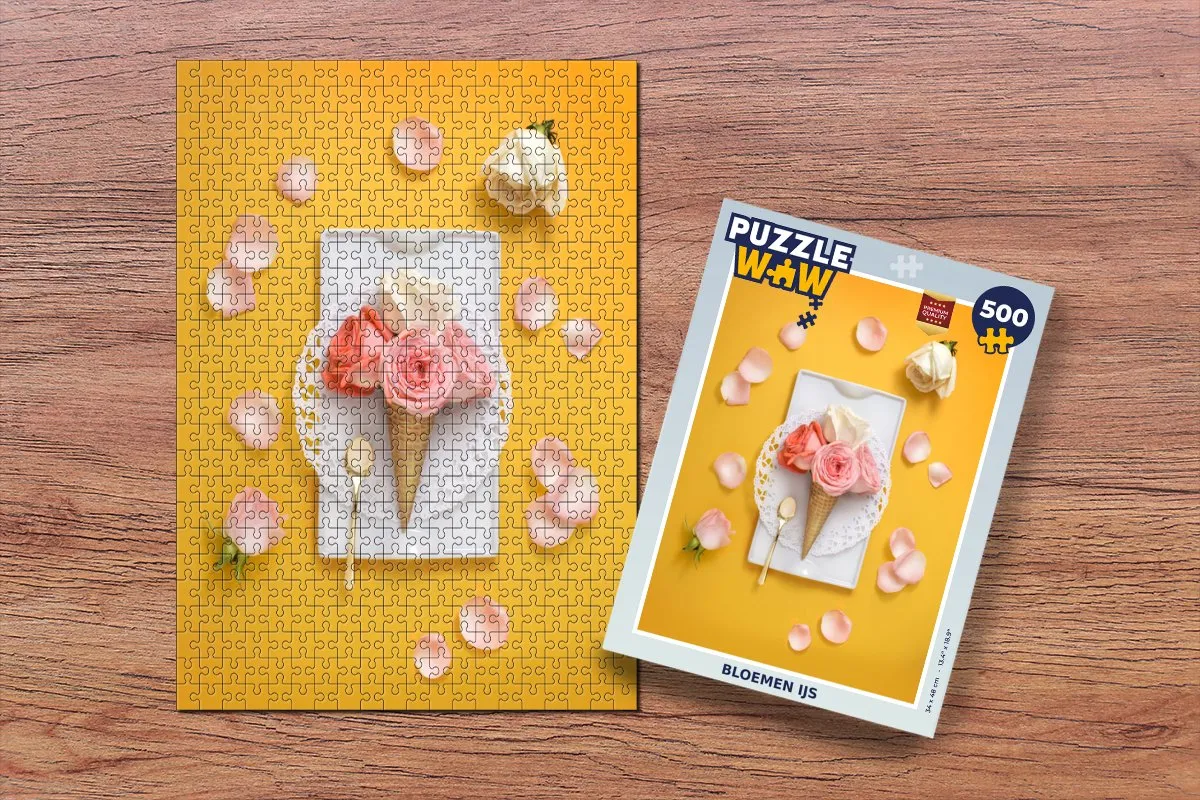 PuzzleWow Bloemen IJs Legpuzzel 500 Stuks - Multicolor