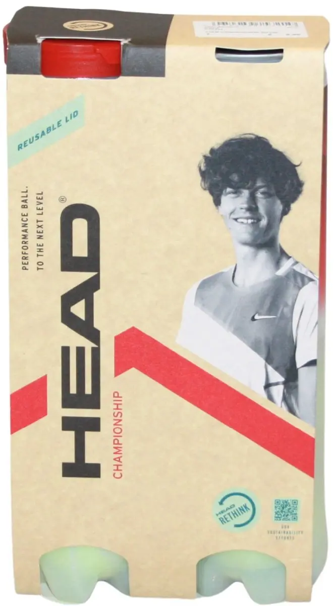 Head Championship Tennisballen - 8 Stuks (2x4) - Geel - afbeelding 2 van 6