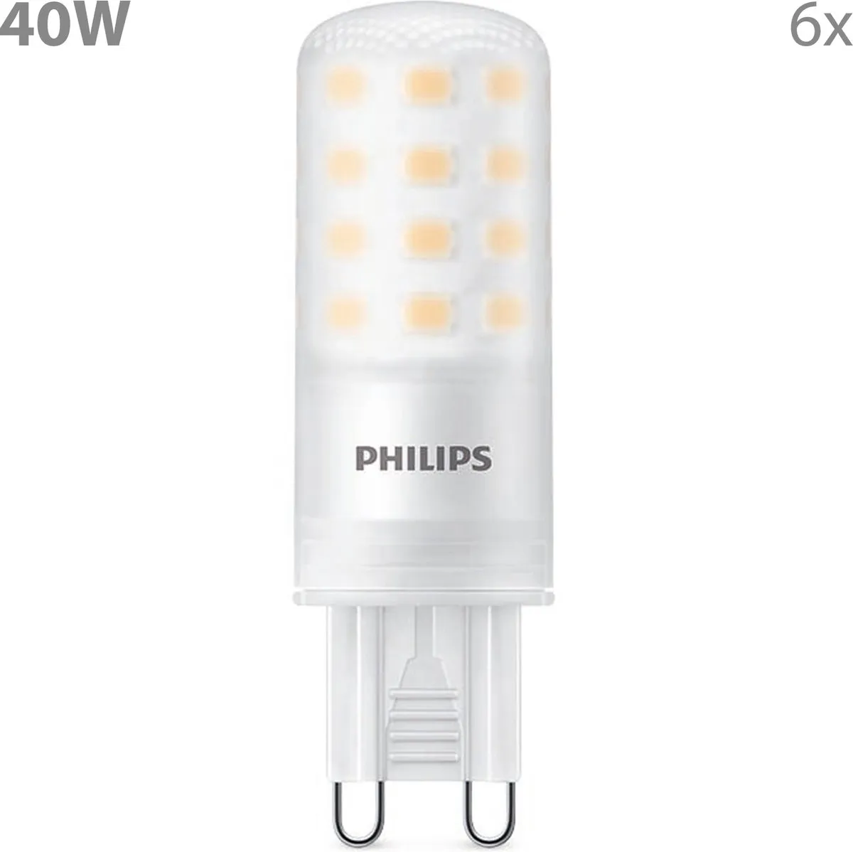 Philips LED G9 LED Capsulelamp 4W Warmwit - 6 Stuks