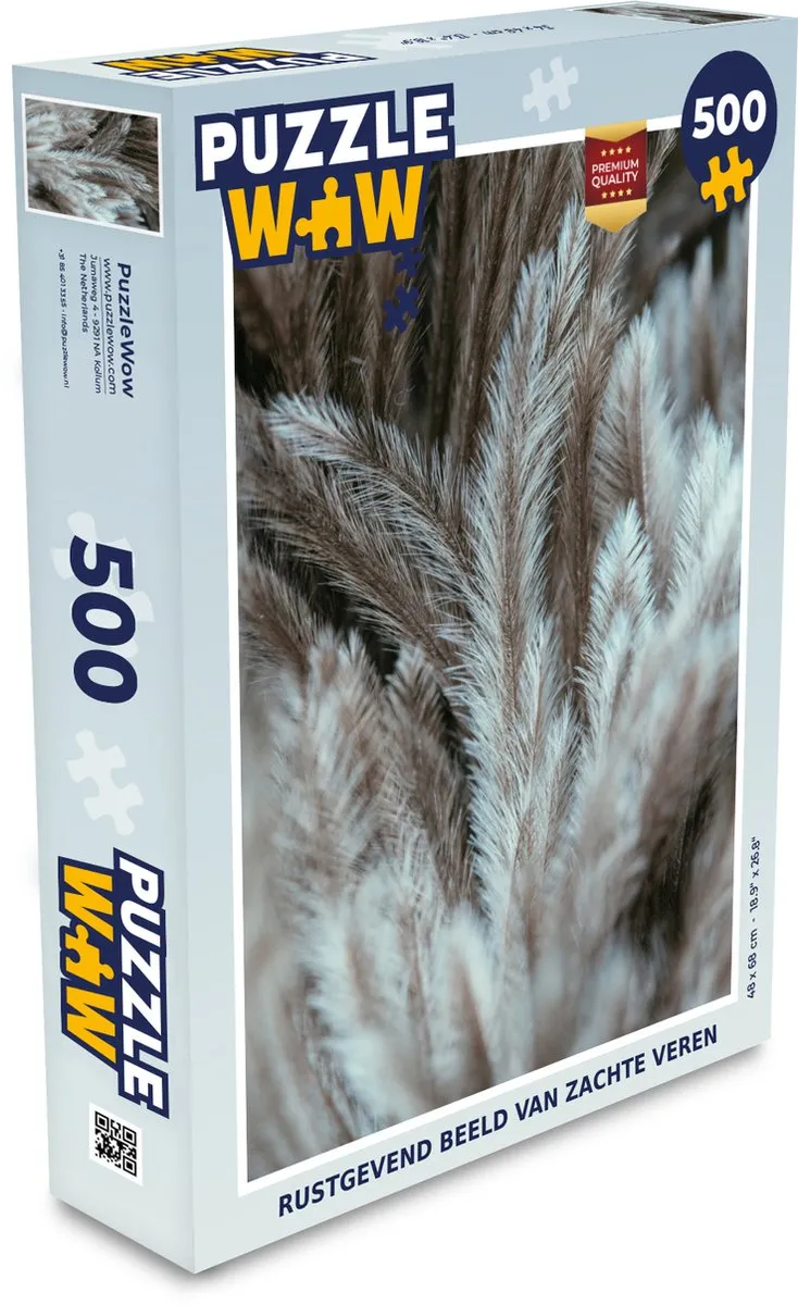 PuzzleWow Rustgevend Veren Legpuzzel 500 Stuks