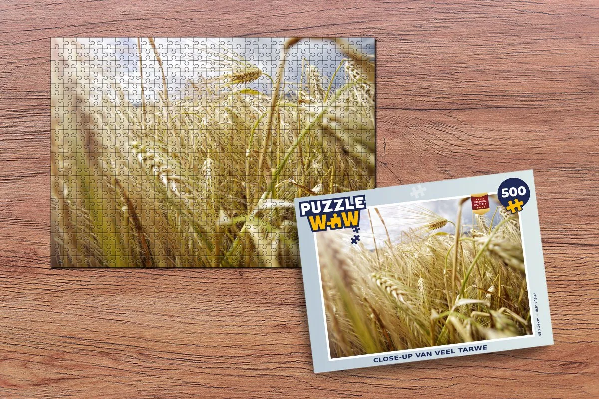 PuzzleWow Legpuzzel Close-up Tarwe 500 Stuks - Multicolor
