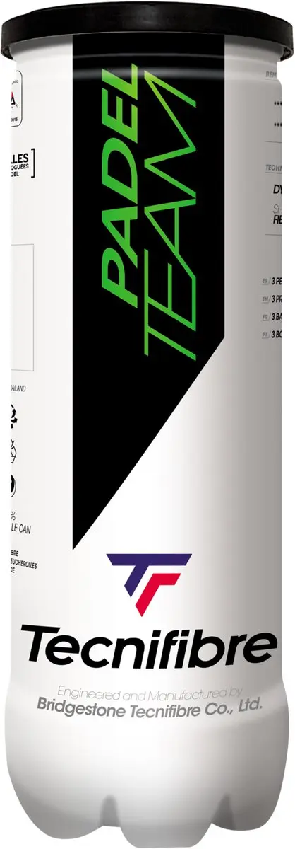 Tecnifibre Team Padelballen 3 Stuks - Geel