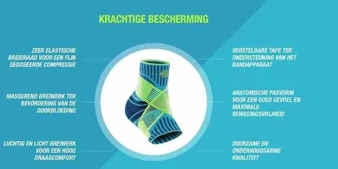 Bauerfeind Sports Enkelbrace Rechts S - Zwart