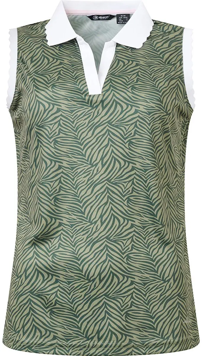 Abacus Golf Victoria Dames Mouwloos T-shirt Groen M Vrouw