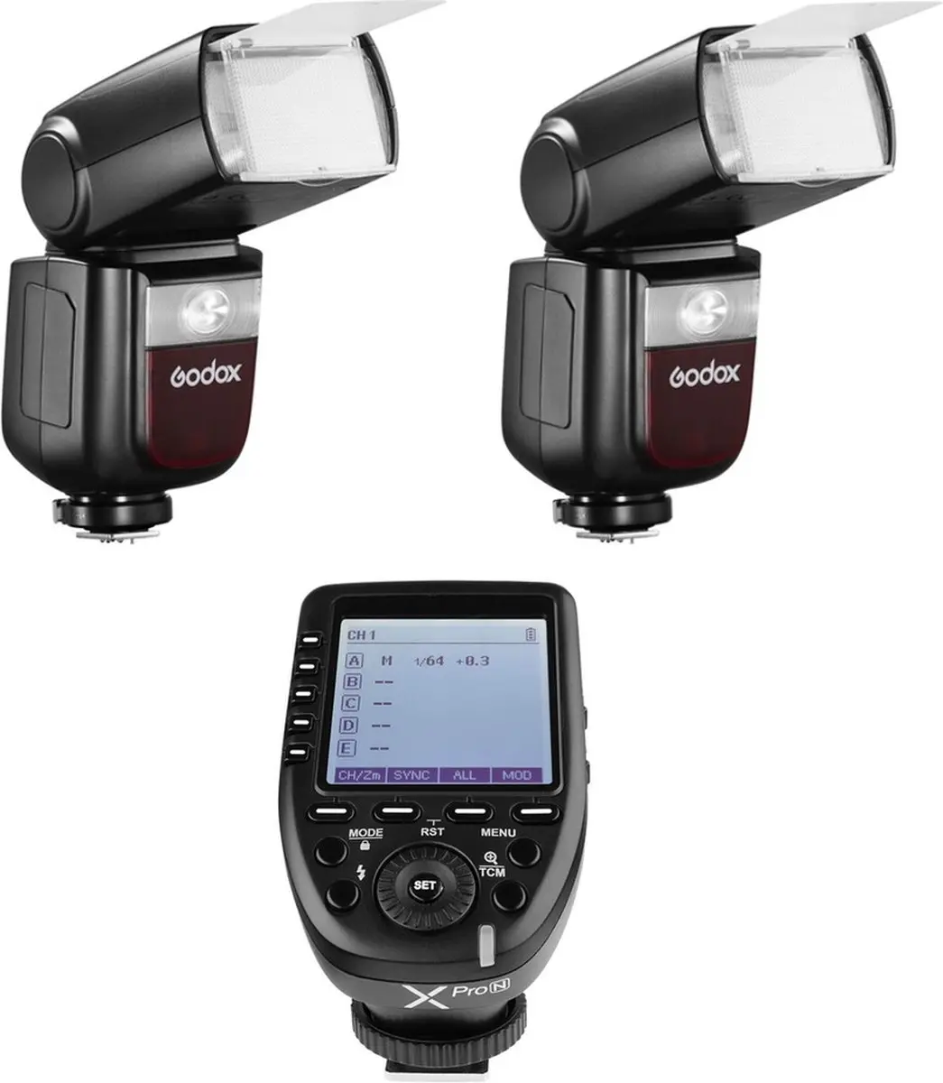 Godox Reportageflitser V860III Duo X-Pro Trigger Kit voor Canon