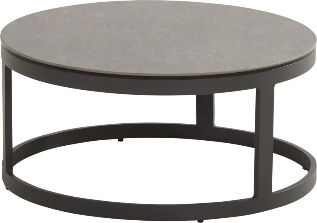 4 Seasons Outdoor Taste Stonic Koffietafels 80cm - Antraciet - 2 Stuks - afbeelding 3 van 5