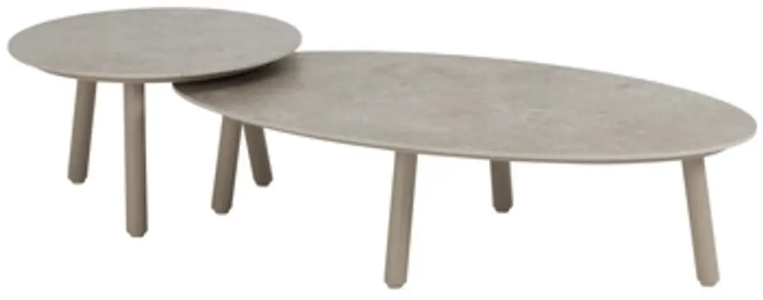 4 Seasons Outdoor Salute Lounge Tuintafel 120x65x30cm - Zand/Latte/Linen - afbeelding 4 van 4