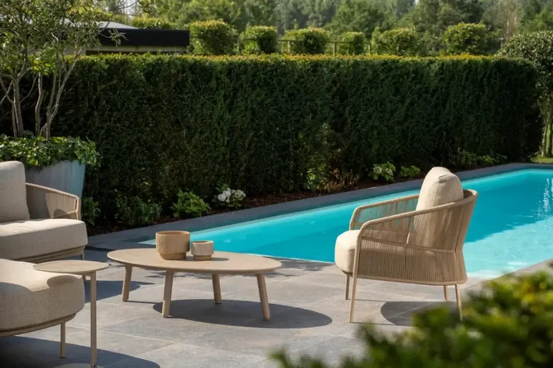 4 Seasons Outdoor Salute Lounge Tuintafel 120x65x30cm - Zand/Latte/Linen - afbeelding 3 van 4