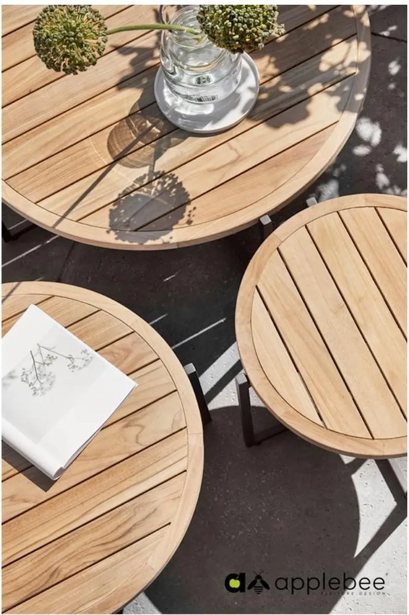 Apple Bee Condor Koffietafel - Ø94x44cm - Bruin - afbeelding 2 van 4