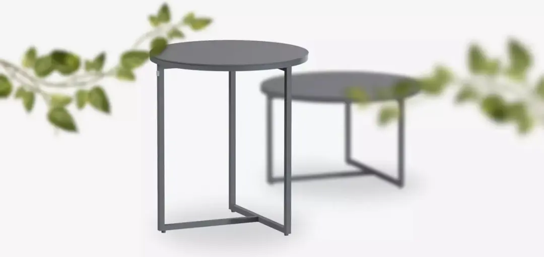 4 Seasons Outdoor Valetta Koffietafel 120cm - Antraciet - afbeelding 5 van 6