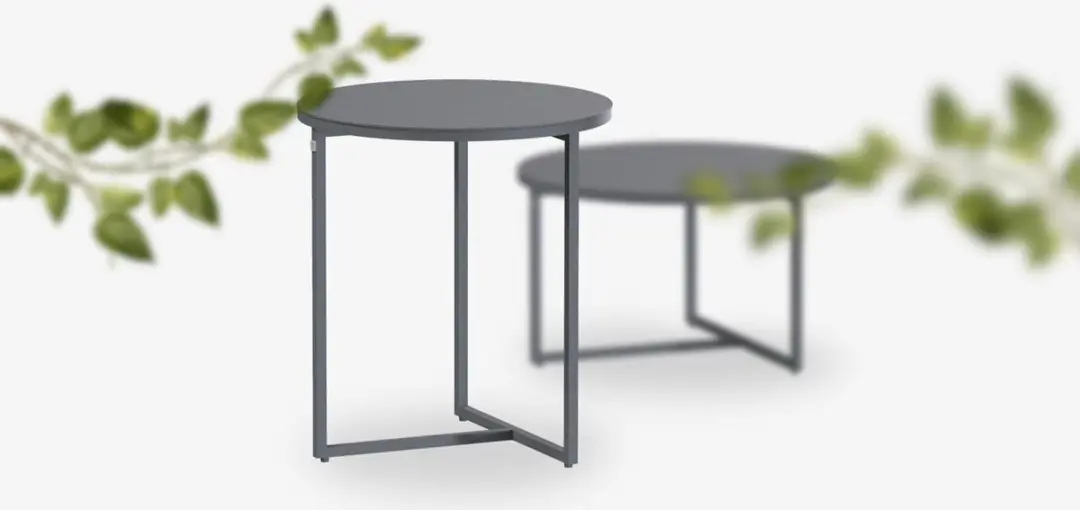 4 Seasons Outdoor Valetta Koffietafel 120cm - Antraciet - afbeelding 6 van 6