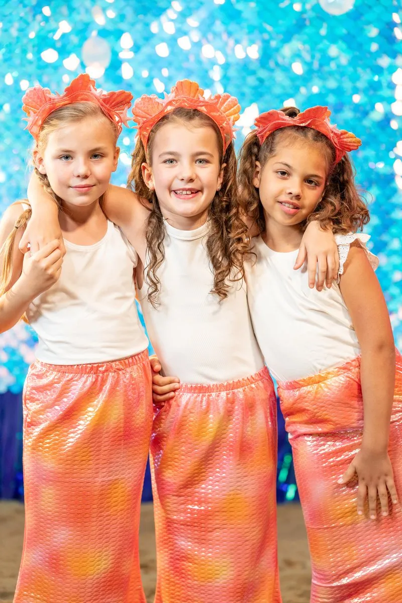 K3 Zeemeerminstaart Verkleedset - Maat 116 - Oranje/Roz