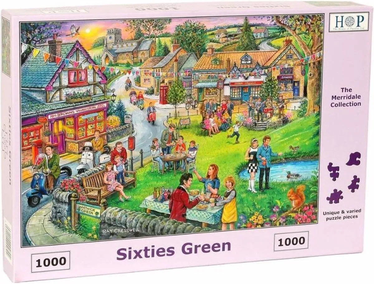 House of Puzzles Sixties Green Puzzel