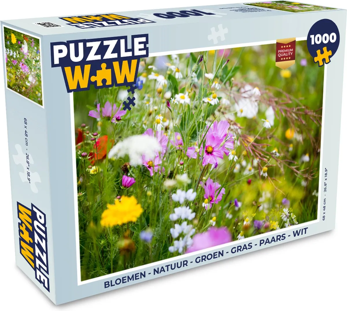 PuzzleWow Bloemen Legpuzzel 1000 Stuks - Multicolor