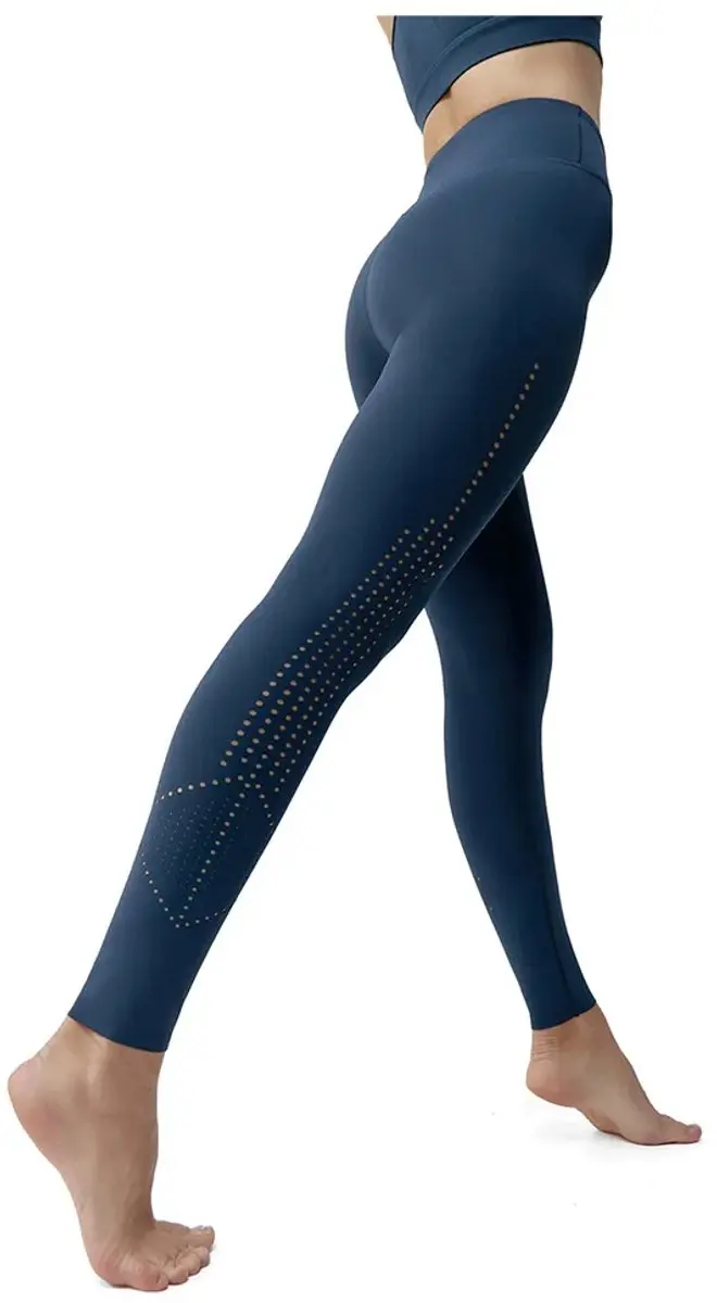 Born Living Yoga Saril Leggings - Hoge Taille - S - Sailor Blue