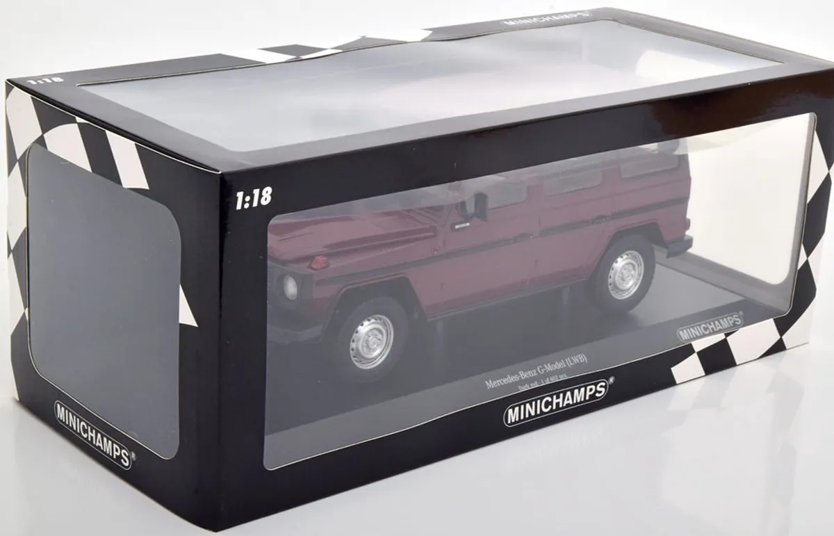 Mercedes-Benz G-Model 1:18 Dark Red - Minichamps 155 038102 - afbeelding 6 van 6