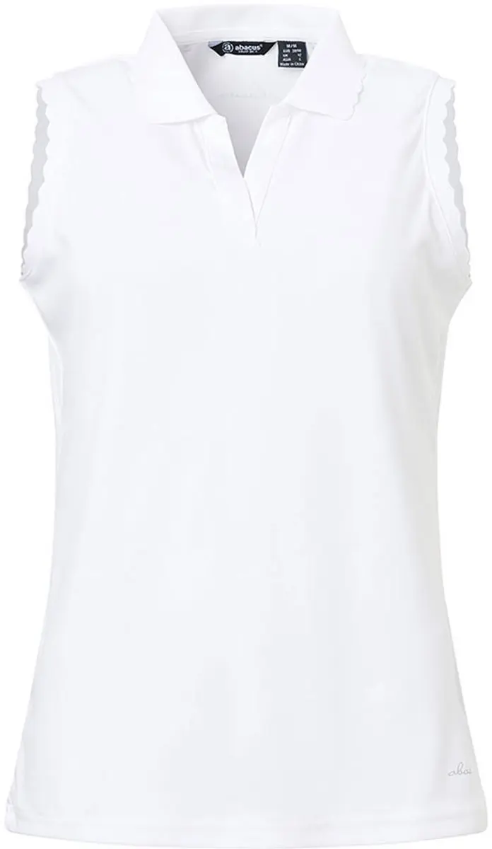 Abacus Golf Victoria Dames Mouwloos T-shirt Wit XS Vrouw