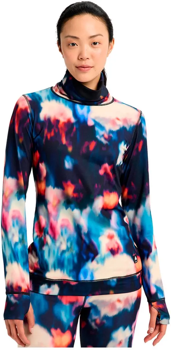 Burton Midweight Long Neck Lange Mouwen Basislaag Blauw S Vrouw