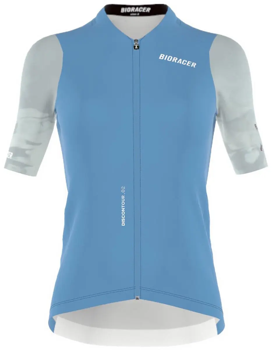 Bioracer Icon Korte Mouw Wielertrui Blauw L Vrouw