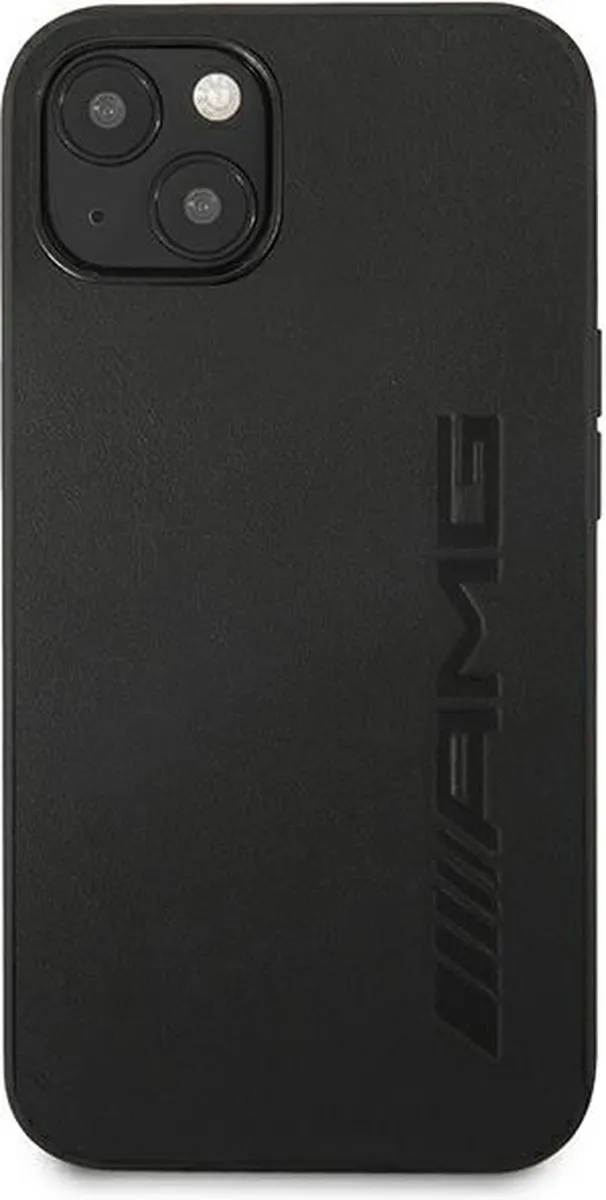 Mercedes-Benz AMG Leather Back Case - iPhone 14 Plus - Zwart