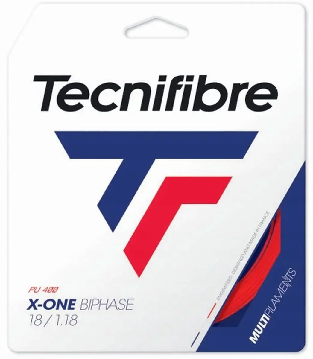 Tecnifibre X-One Biphase Tennissnaar 12m Rood 1,18mm