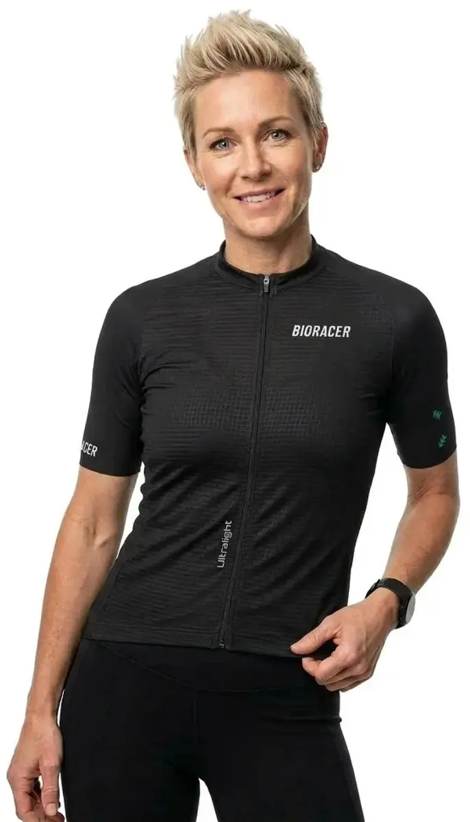Bioracer Epic Ultralight Korte Mouw Wielertrui Zwart L Vrouw