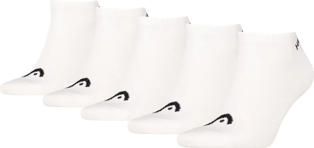 HEAD unisex 5P sneakersokken elements wit