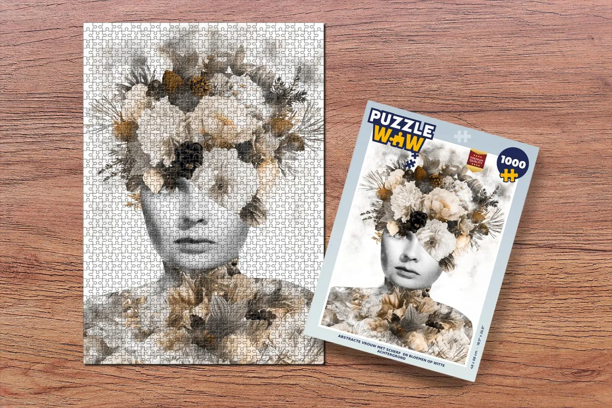 PuzzleWow Bloemen Legpuzzel 1000 Stuks - Multicolor