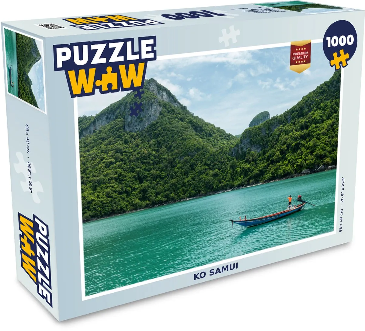 PuzzleWow Ko Samui Legpuzzel 1000 Stuks - Multicolor