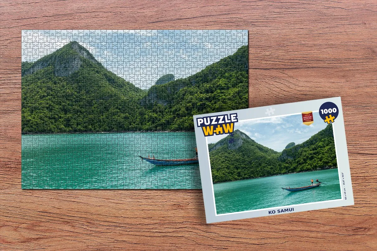 PuzzleWow Ko Samui Legpuzzel 1000 Stuks - Multicolor