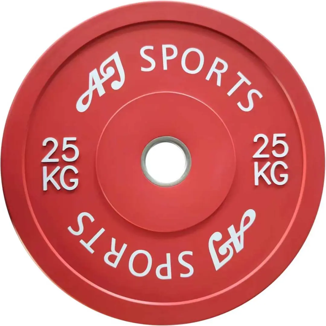AJ-Sports Olympische Halterschijf Rubber 25 kg