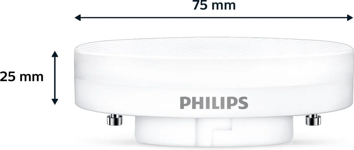Philips LED Spot GX53 5.5W Warmwit Mat - Ø7.5cm