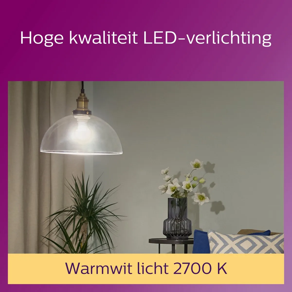 Philips LED Kogellamp E14 Warmwit 4.3W Mat - 2 Stuks