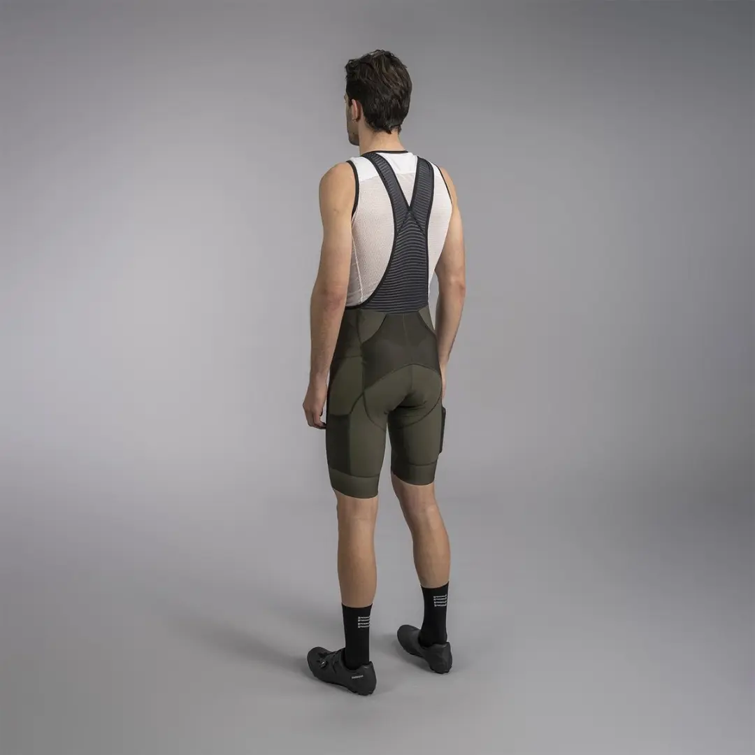 Bioracer Icon Gravel Fietsbroek Heren Olijf - Maat S