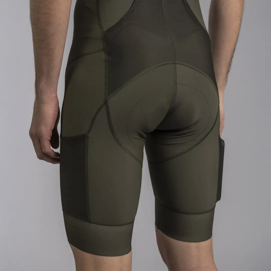 Bioracer Icon Gravel Fietsbroek Heren Olijf - Maat S