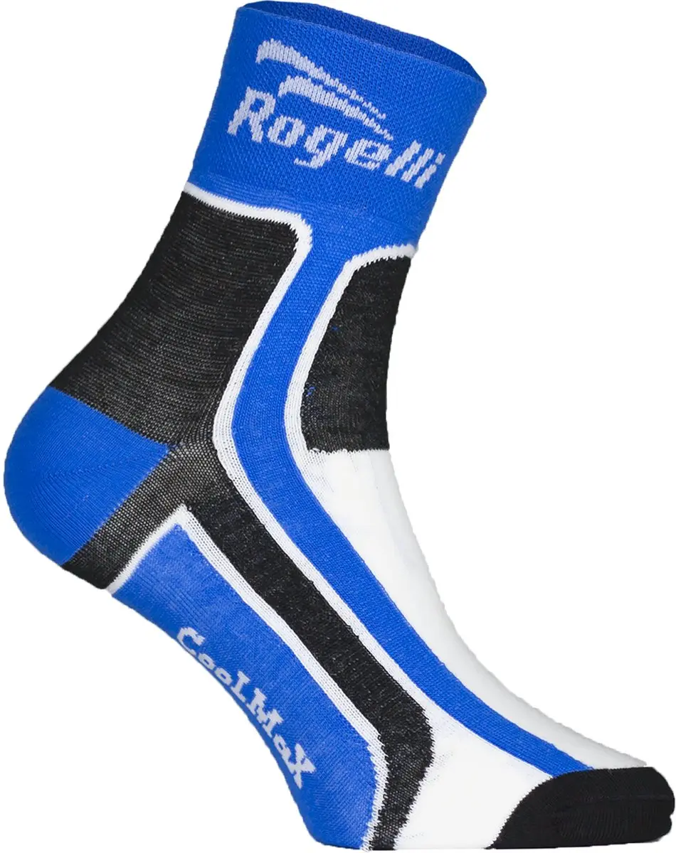 Rogelli Wielersok RCS-03 Coolmax Bl/Zw/Wit 36-39