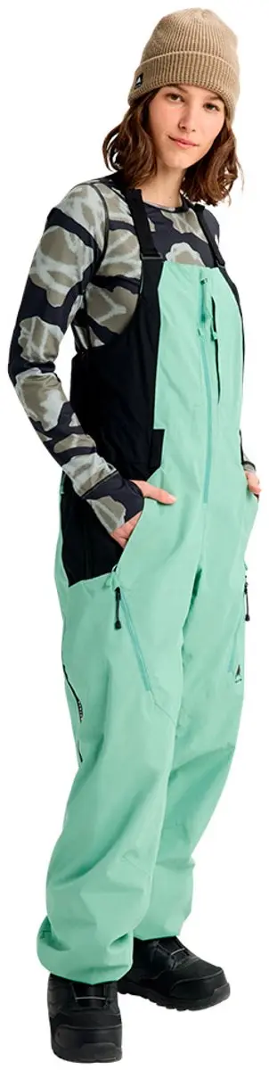 Burton Reserve 2l Bib Broek Groen XS Vrouw
