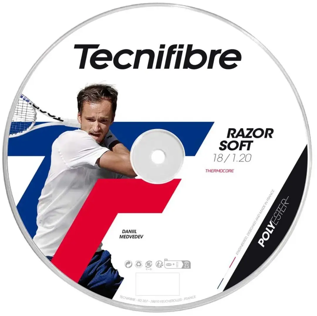 Tecnifibre Razor Soft Tennissnaar 1,30mm - Wit