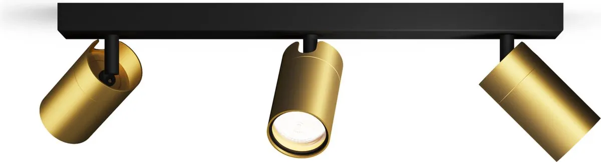 Philips Idris Spot Plafondlamp 3x5W - Messing - IP44