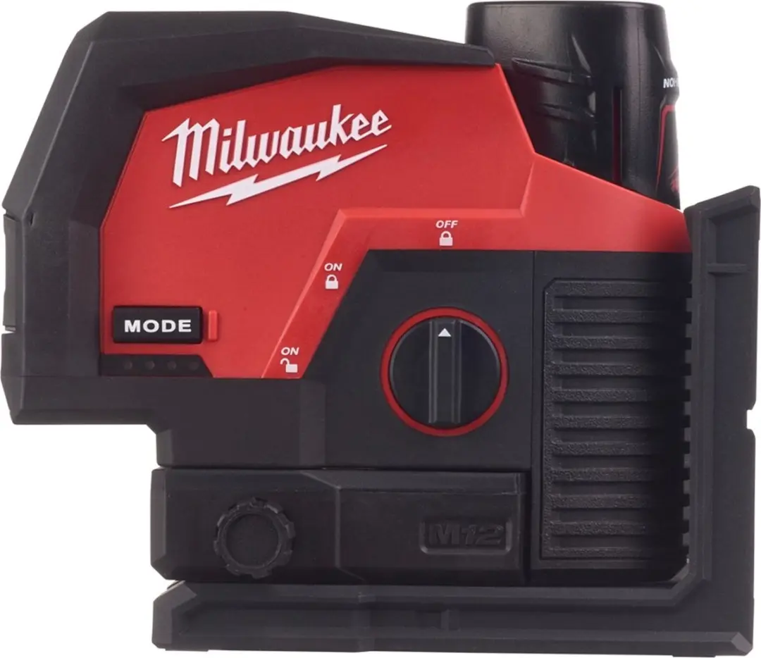 Milwaukee M12 CLLP-301C Groene Kruislijnlaser/loodlaser 12V 3.0Ah Li-Ion