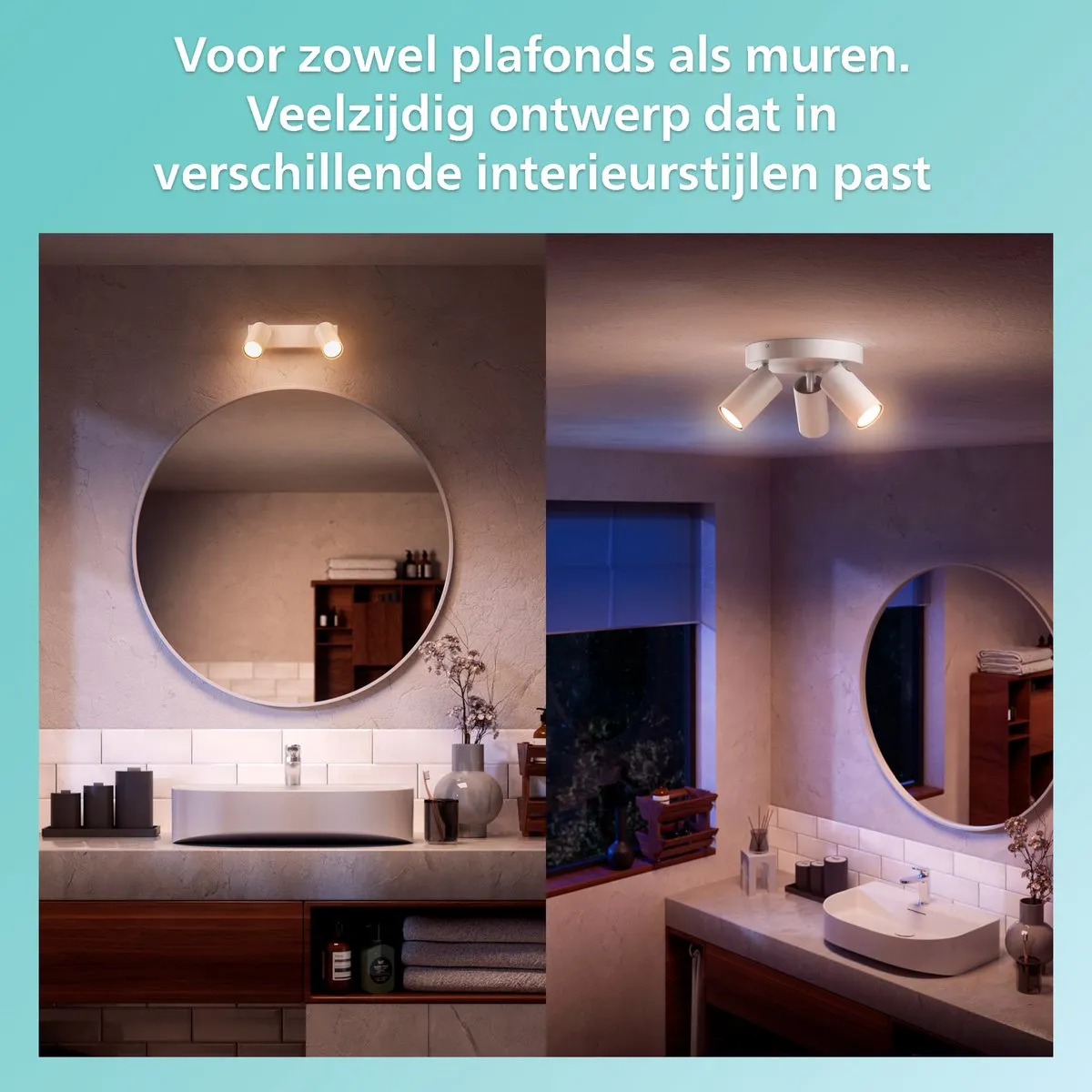 Philips Idris Spot Plafondspot 5W - Wit - IP44 - afbeelding 6 van 6