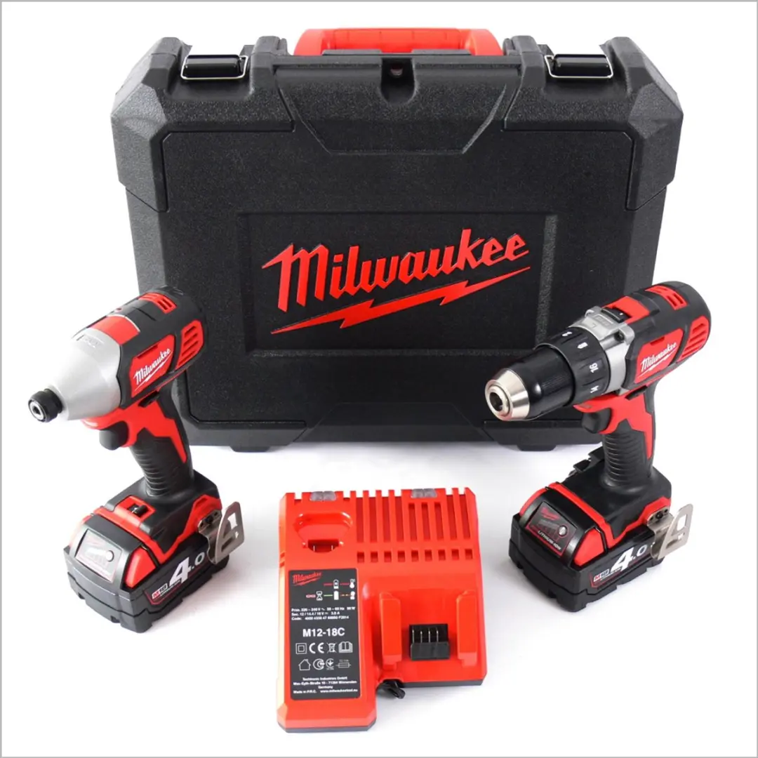 Milwaukee M18 BPP2D-402C Accuschroefboormachine - 2 Accu's - afbeelding 6 van 6