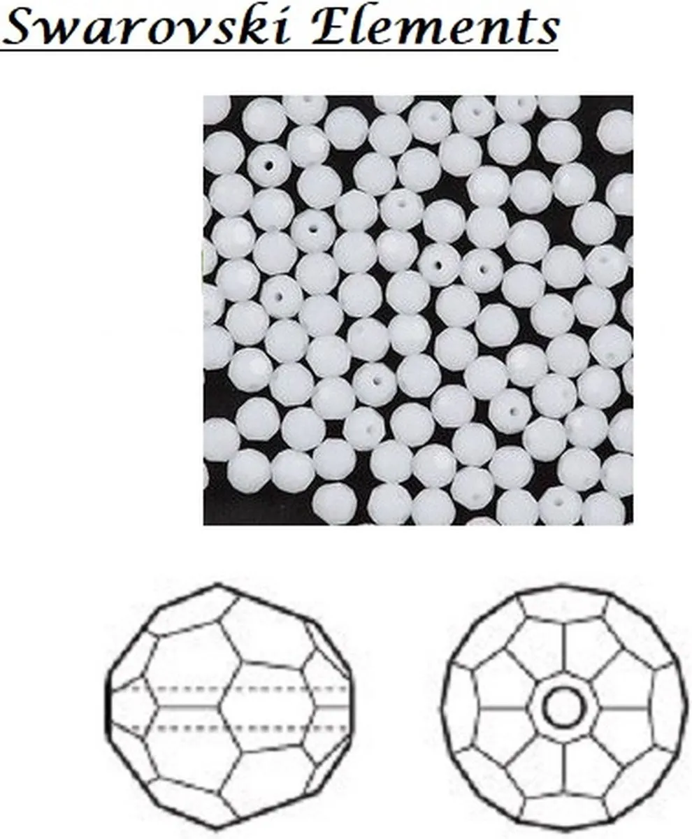 Swarovski Elements Chalkwhite 3mm Kralen
