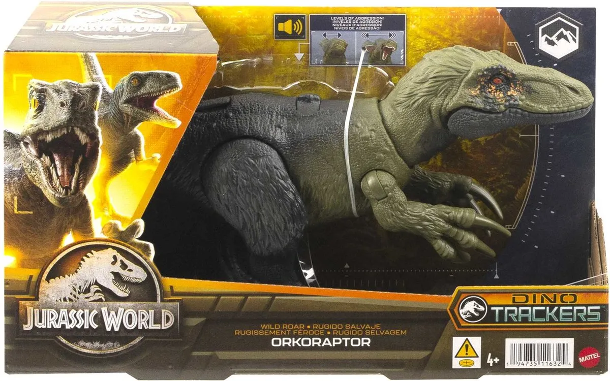 Jurassic World Wild Brullende Orkoraptor Actiefiguur HLP21 - 3x AAA