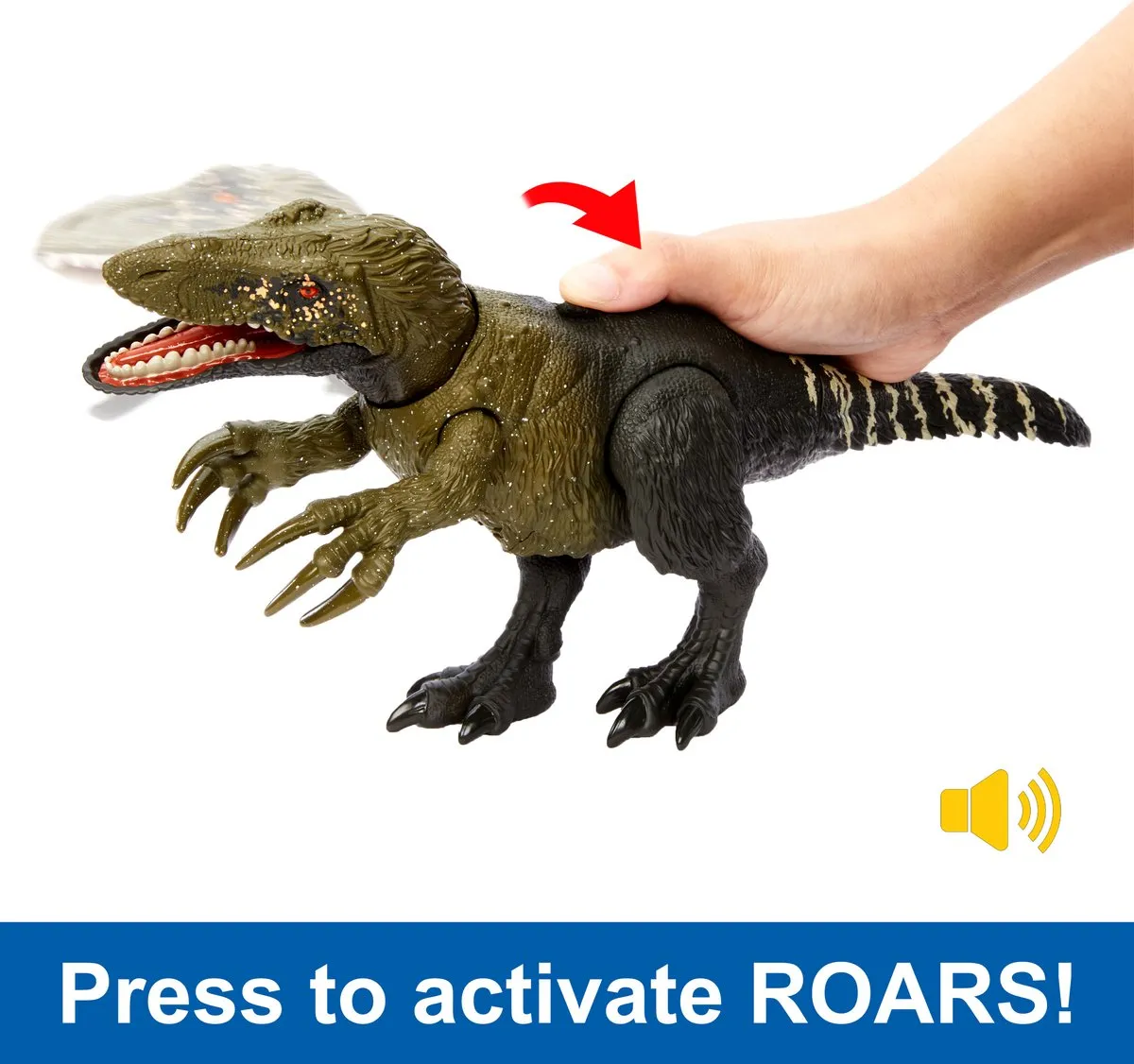 Jurassic World Wild Brullende Orkoraptor Actiefiguur HLP21 - 3x AAA - afbeelding 6 van 6