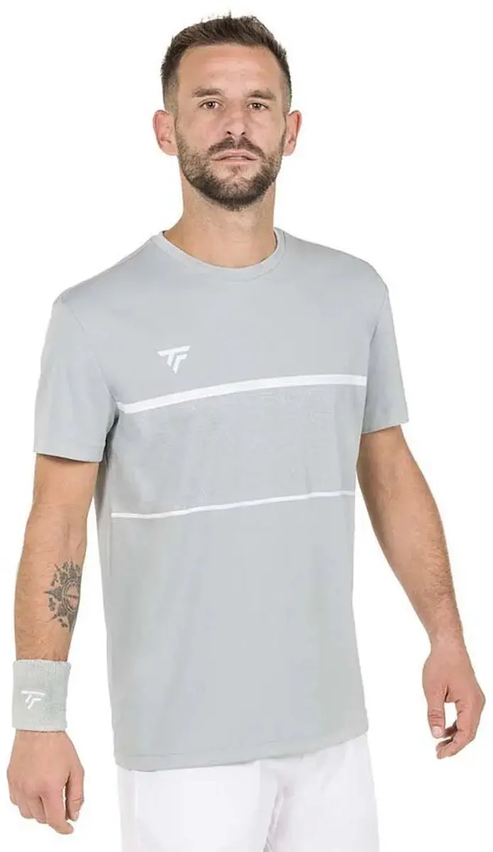 Tecnifibre Team Tech T-shirt Met Korte Mouwen Grijs S Man