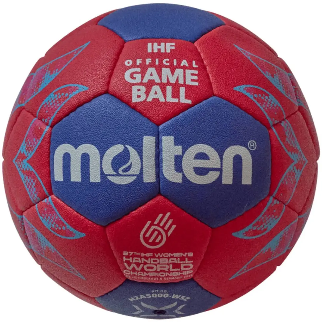 Molten Bal Hand IHF Approved Pro Official World Cup Rood-Blauw H2A5000-W5Z