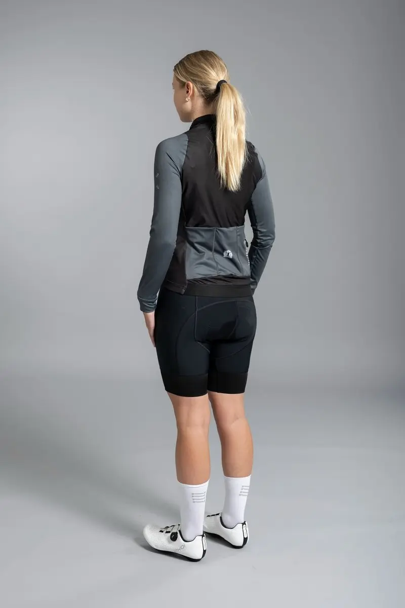 Bioracer Tempest Light Wielervest Dames S - Zwart-Antraciet